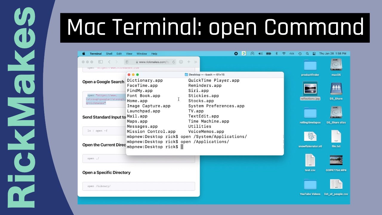 open a terminal emulator mac