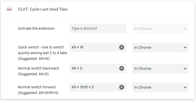 shortcut for switching tabs in chrome mac